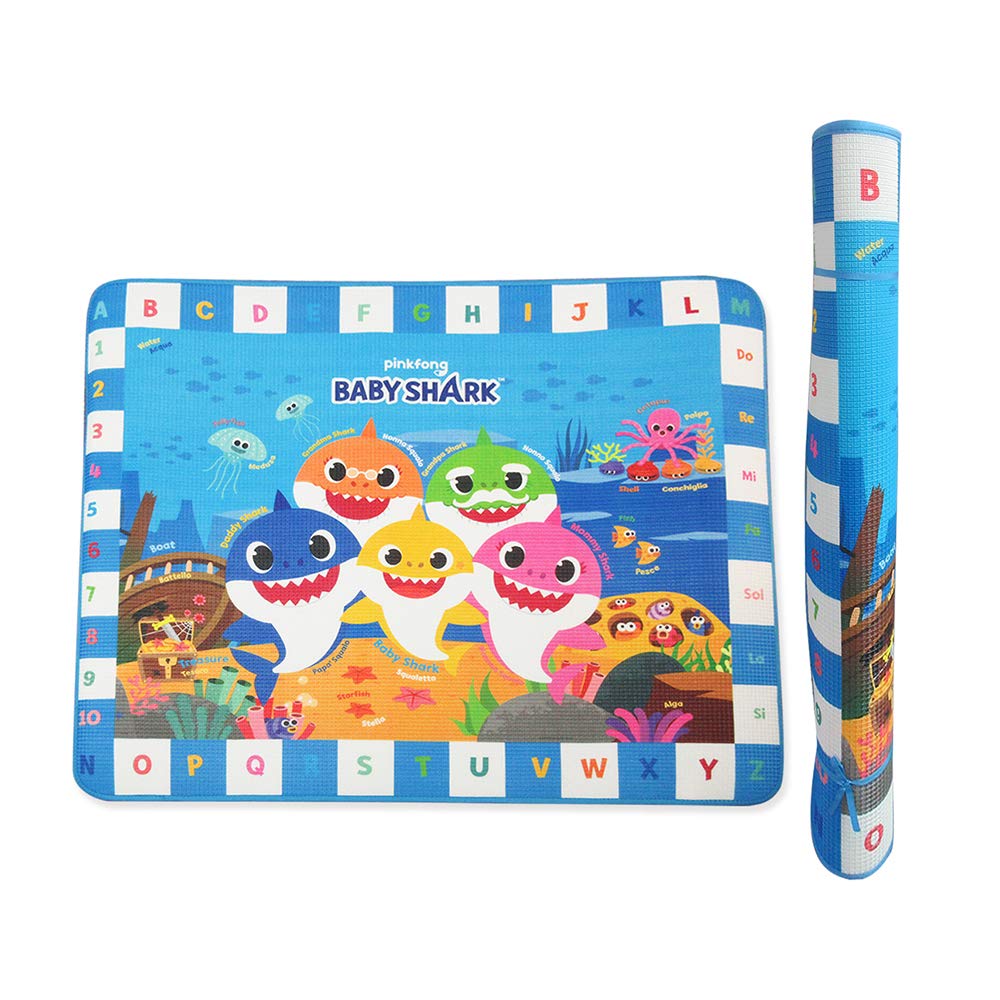 Tapis de jeu bébé Requin isolant et lavable pour protéger le sol du salon - 5