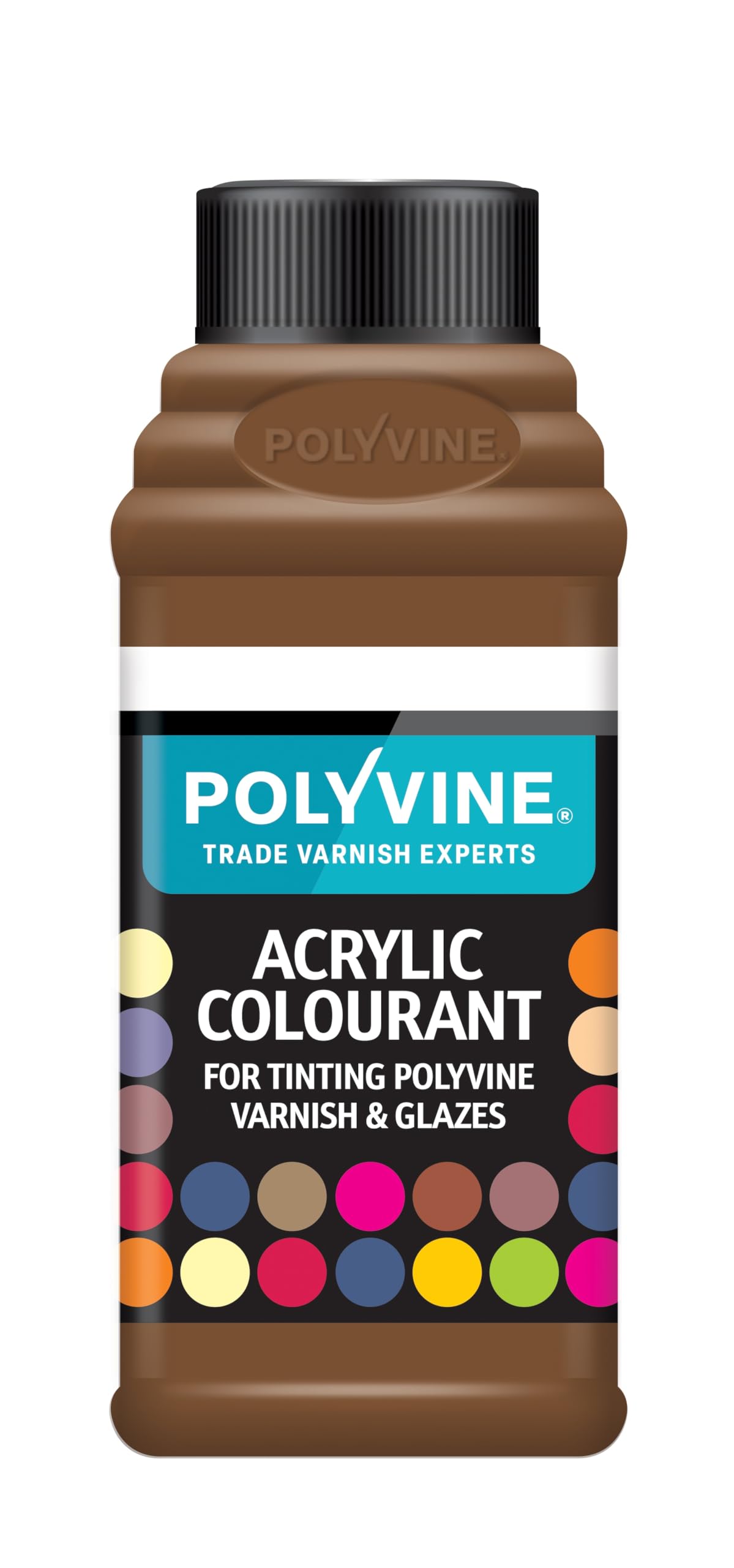 Polyvine Burnt Umber 50G For Tinting Water Based Products - Easy Blend, Dense Liquid Pigment Colour Additive For Paint, Varnish, Filler, Grout, Cement, Emulsion, Masonry Paint & More - Burnt Umber, 50G