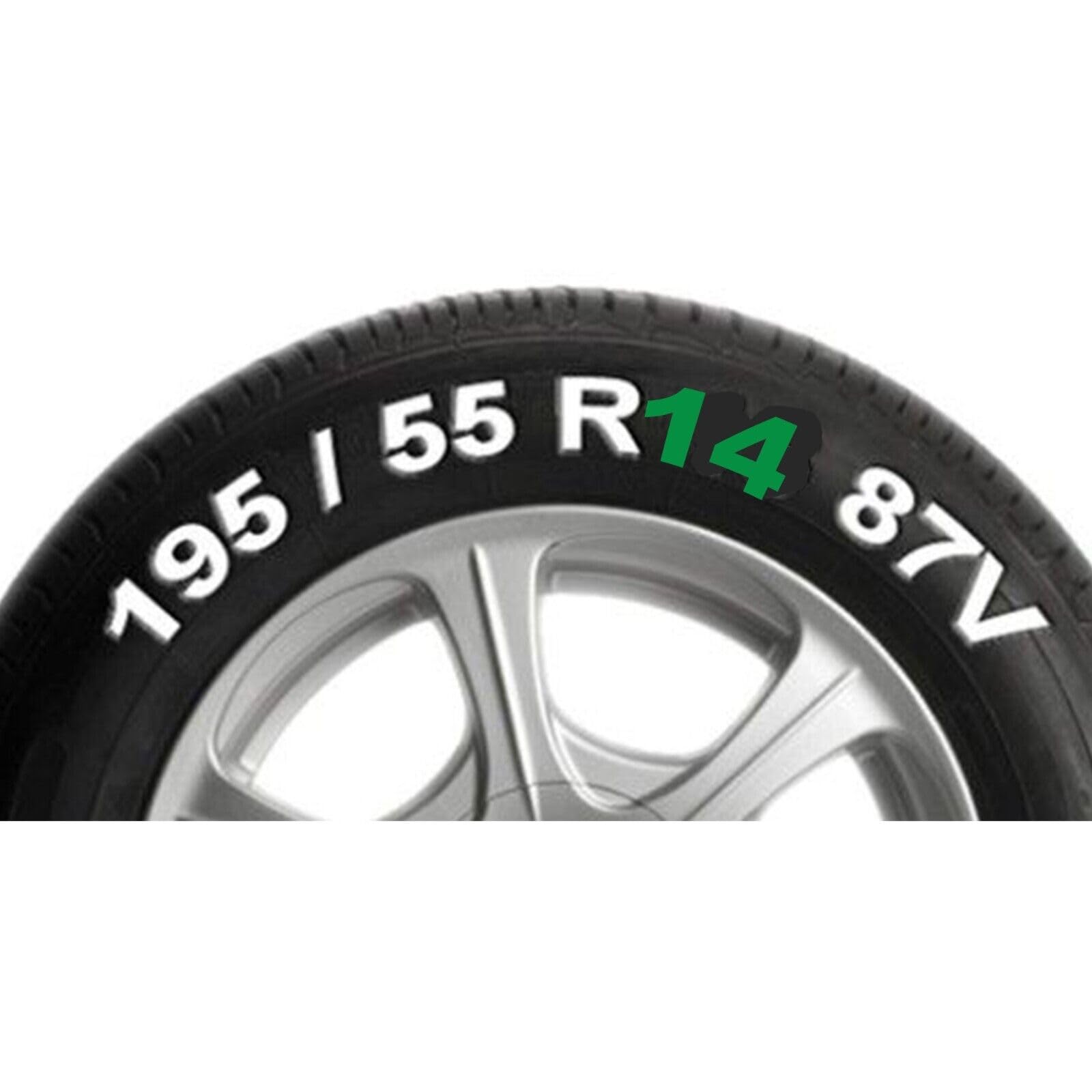 Sakusei Tools 14 Inch Wheel Trims Set of 4 14" Car Wheel Trim Covers Hub Caps 4 Pack ABS