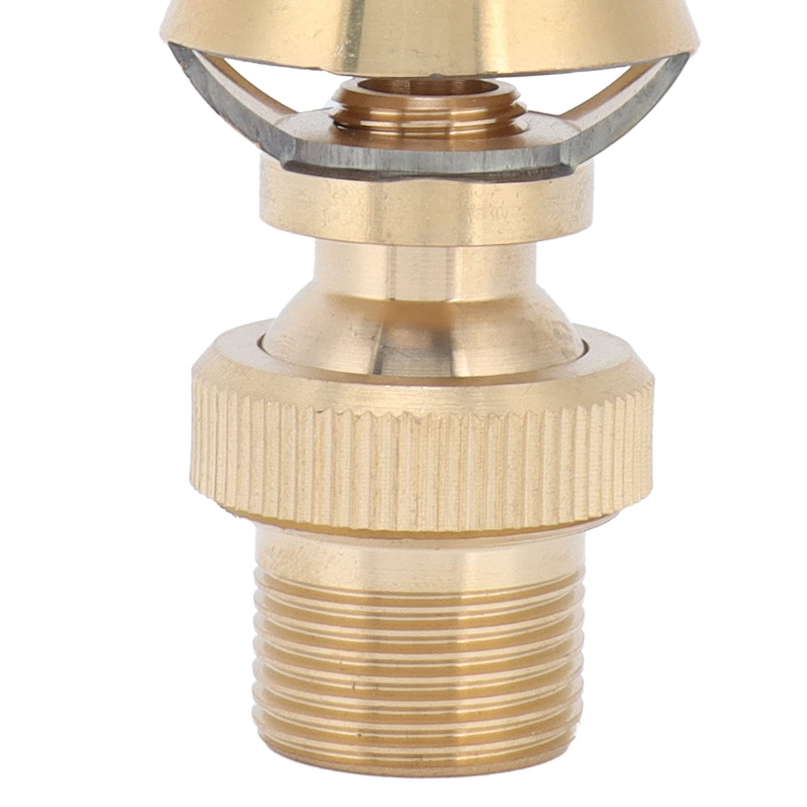 Cabezal de pulverización de chorro de dirección ajustable de latón, boquilla de fuente de agua de cedro de torre de hielo Cabezal de pulverización Aspersor(G1/2 Female Thread G3/4 Male Thread 25mm)