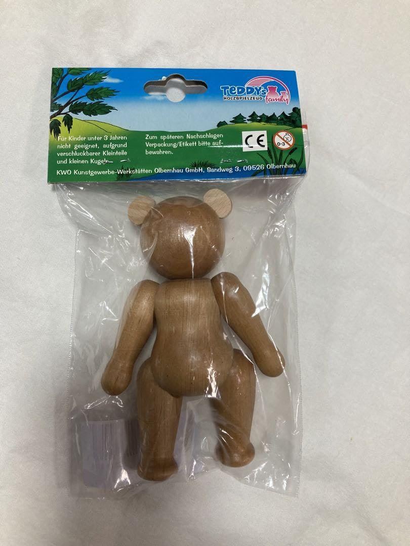 Amazon.co.jp: ドイツ KWO 木製テディベア くまさん 小 木のおもちゃ 