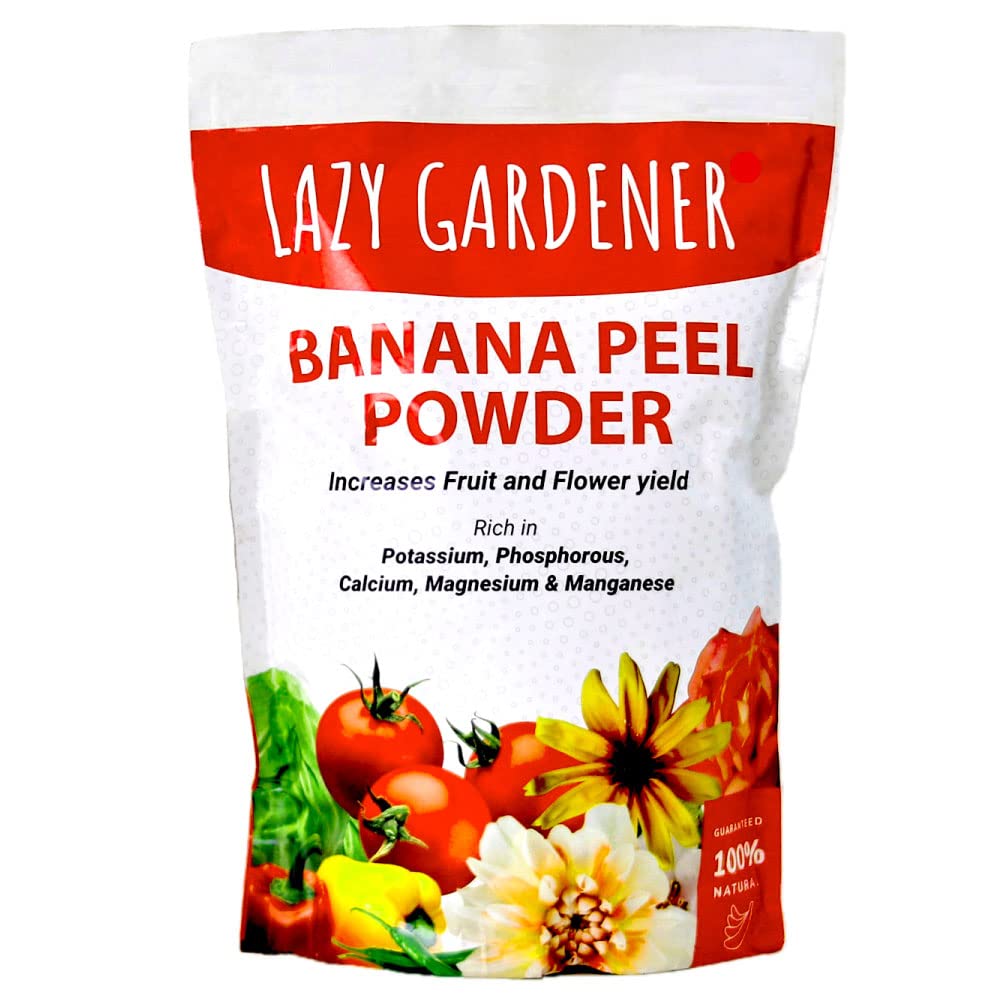 Lazy Gardener Banana Peel Powder for Plants, Organic Flowering Fertiliser for Plants, Natural Bloom Booster Banana Peel Powder Fertilizer for Plant (350g Pack of 1) (B0C8ZD8W9W) Amazon Price History, Amazon Price Tracker