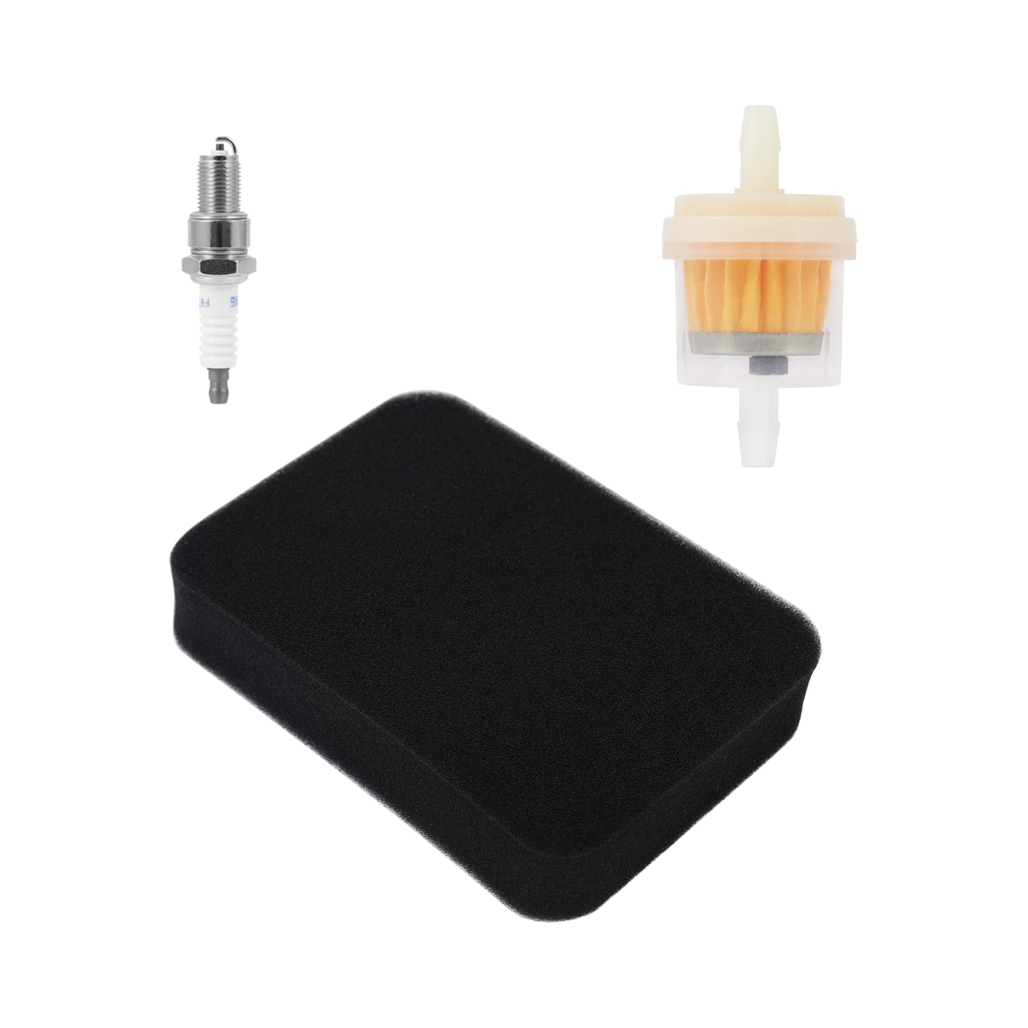 17211-899-000 Air Filter Kit for Honda GX240 GX270 GX340 GX390 Engine & EB EM EW EXW GP Series, Includes Fuel Filter & Spark Plug