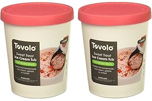 Tovolo Sweet Treats 1 Quart Raspberry Tub, Set of 2