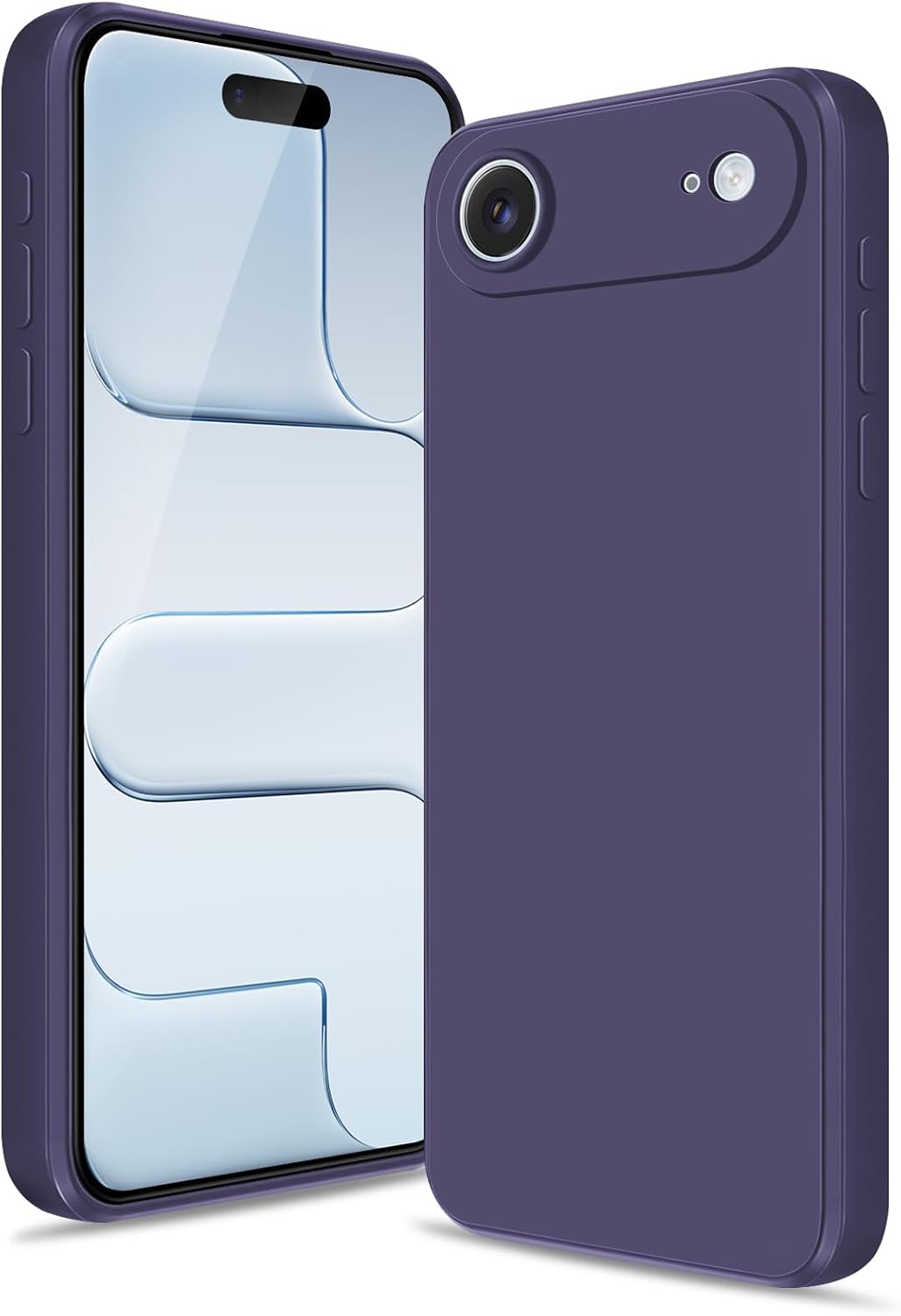 Silicone Case for iPhone 17 Air, Deep Purple