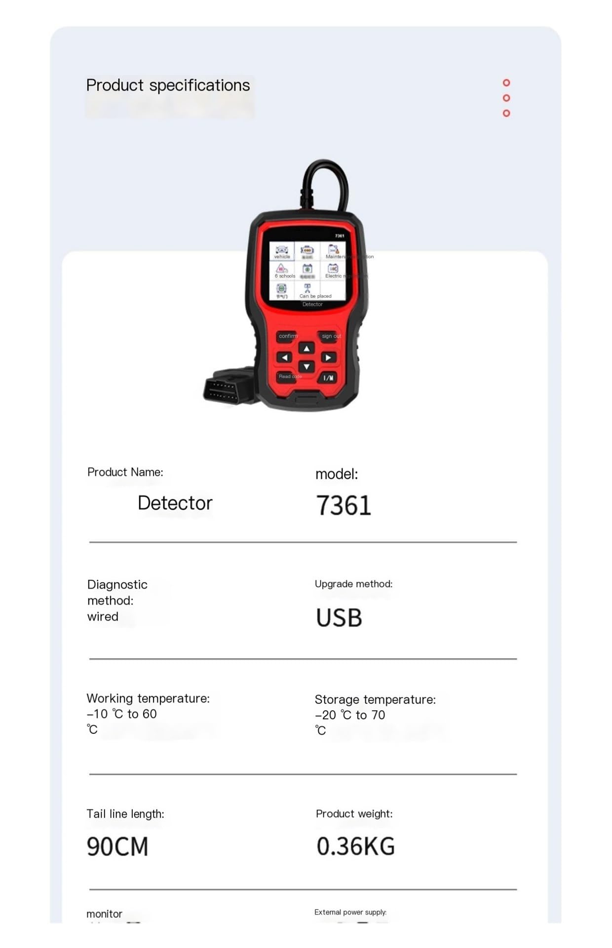 Car Fault Detector OBD Driving Computer Multi-Function Maintenance Light Throttle