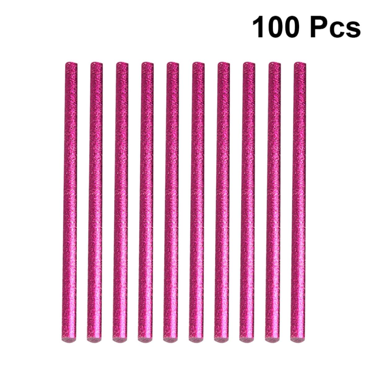 VALICLUD 100pcs Hot Melt Glue Sticks 7mm Colorful Resin Glue Sticks with Fast Adhesion and Good Thermal Stability for Drawing Decoration and Paper Products