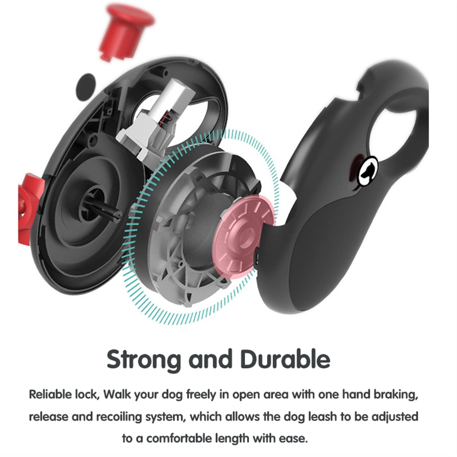 Cuerda de Remolque telescópica Correa retráctil para Perros Perros Resistentes y duraderos Correas automáticas Correa para Mascotas Correa para Caminar Extensible Cuerda de tracción Nueva Correa