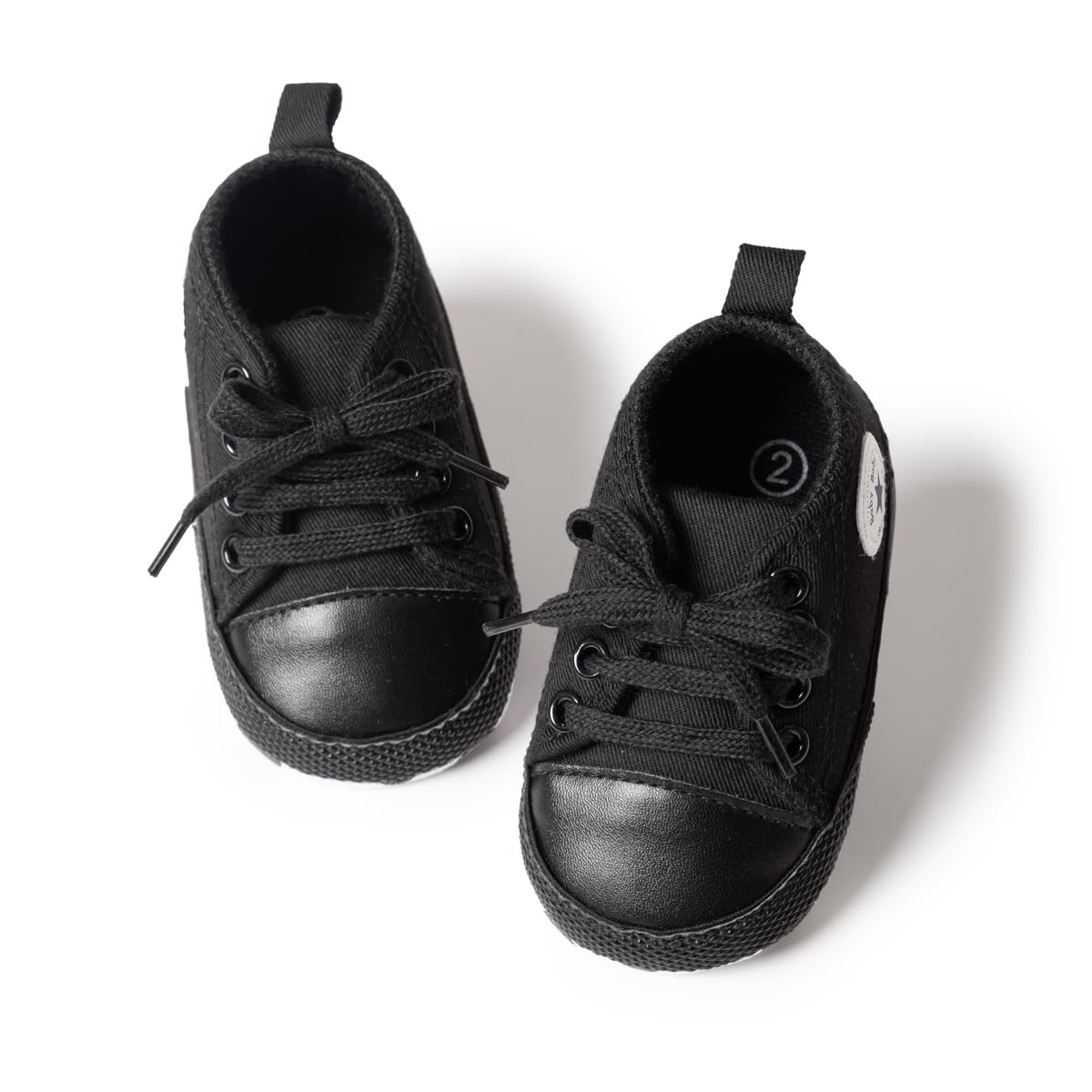 6 to 12 Months Baby Boys & Girls Canvas Shoes,Infant Non Slip Sole Lace Closure Booties-BT4596-image-32
