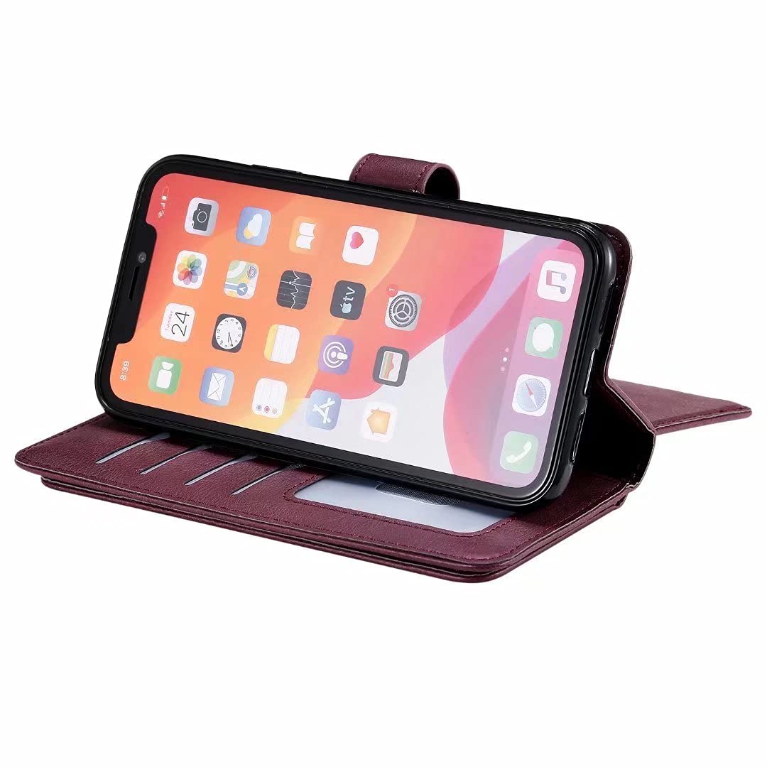 HAMEXLN Lederen hoesje voor Google Pixel 8 Pro/Pixel 8 A/Pixel 8, magnetische sluiting portemonnee telefoonhoesje RFID blokkerende zakelijke hoes, groen, 8 Pro