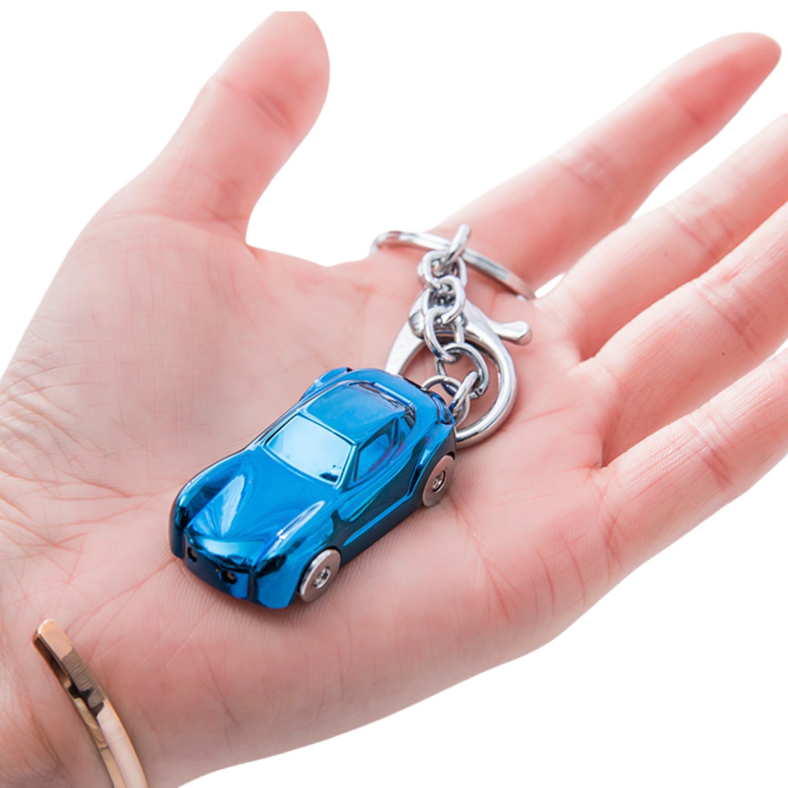 NONGYU Stylish Automotive Themed Metal Chain Exquisite Car Shaped Metal Keychain Accessory for Fan of Automotive Culture Realistic Car Model Keychain