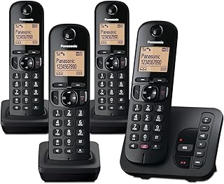Panasonic KX-TGC264E Digital Cordless Phones: 18-min answering machine, dedicated call block button, an easy-to-read dot-matrix display and a hands-free speakerphone
