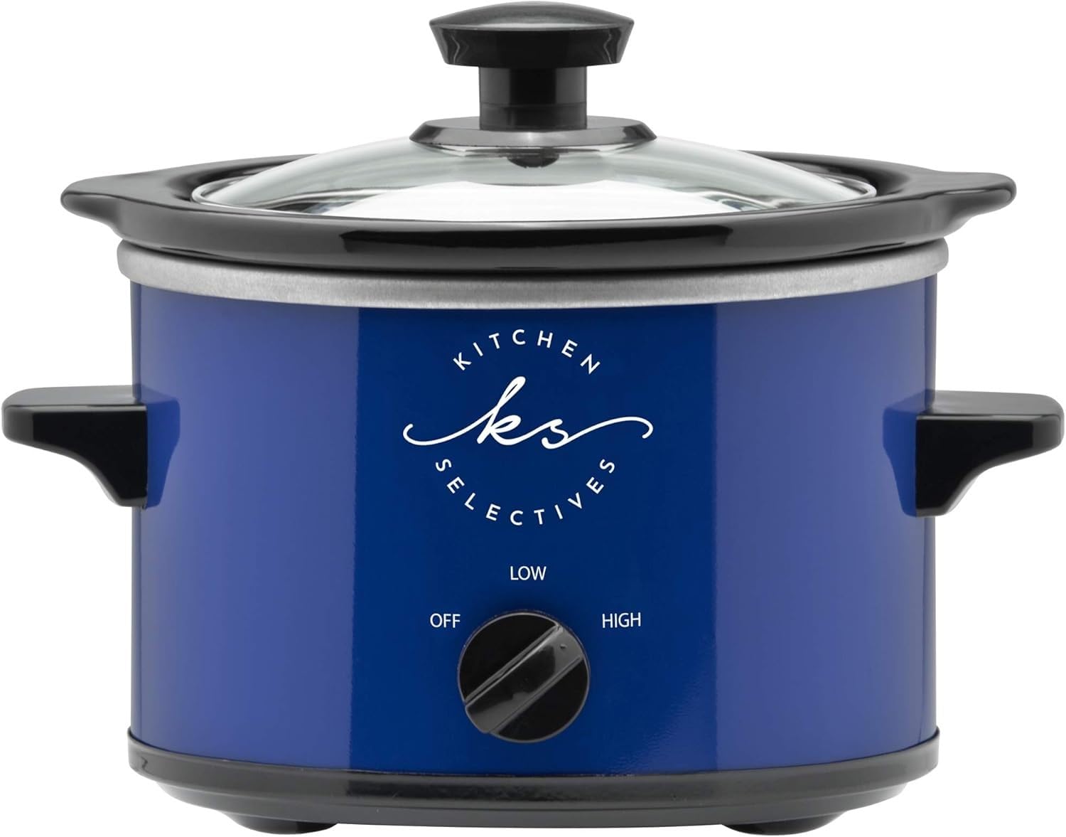Kitchen Selectives 1 1/2-Quart Slow Cooker, Cobalt Blue
