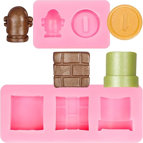 Miniatura 1 de Molde de silicona con moneda dorada, moldes de chocolate con personajes de dibujos animados, moldes de caramelo de dragón de ladrillo para