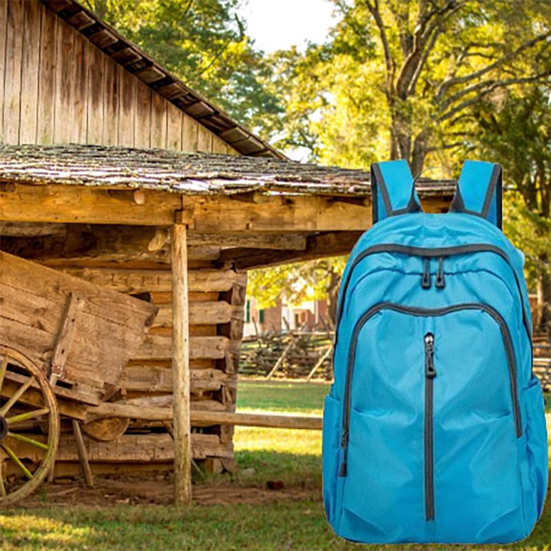 Mochila deportiva ligera azul resistente al agua miniatura 3