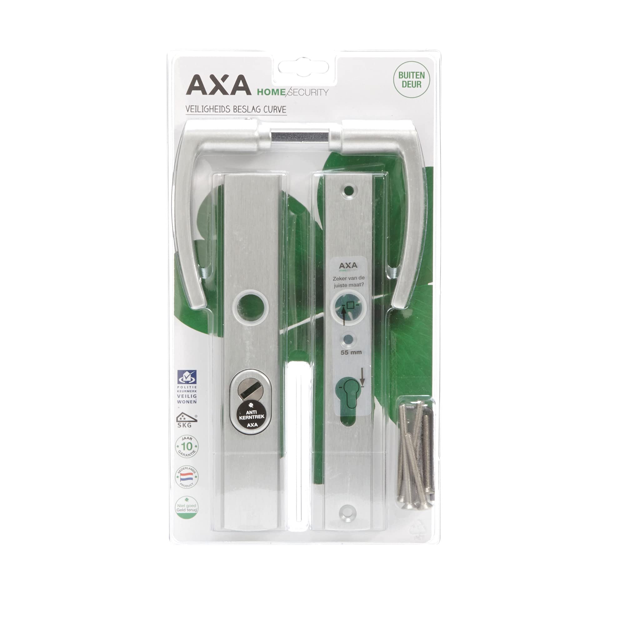 Poignée béquille étroite AXA pour profilé mince solution serrure PC55