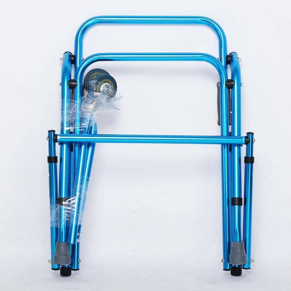 Medyczna lekka aluminiowa wyściełana składana rama do chodzenia na kółkach, chodzik Rollator, pomoce ułatwiające poruszanie się Interesting