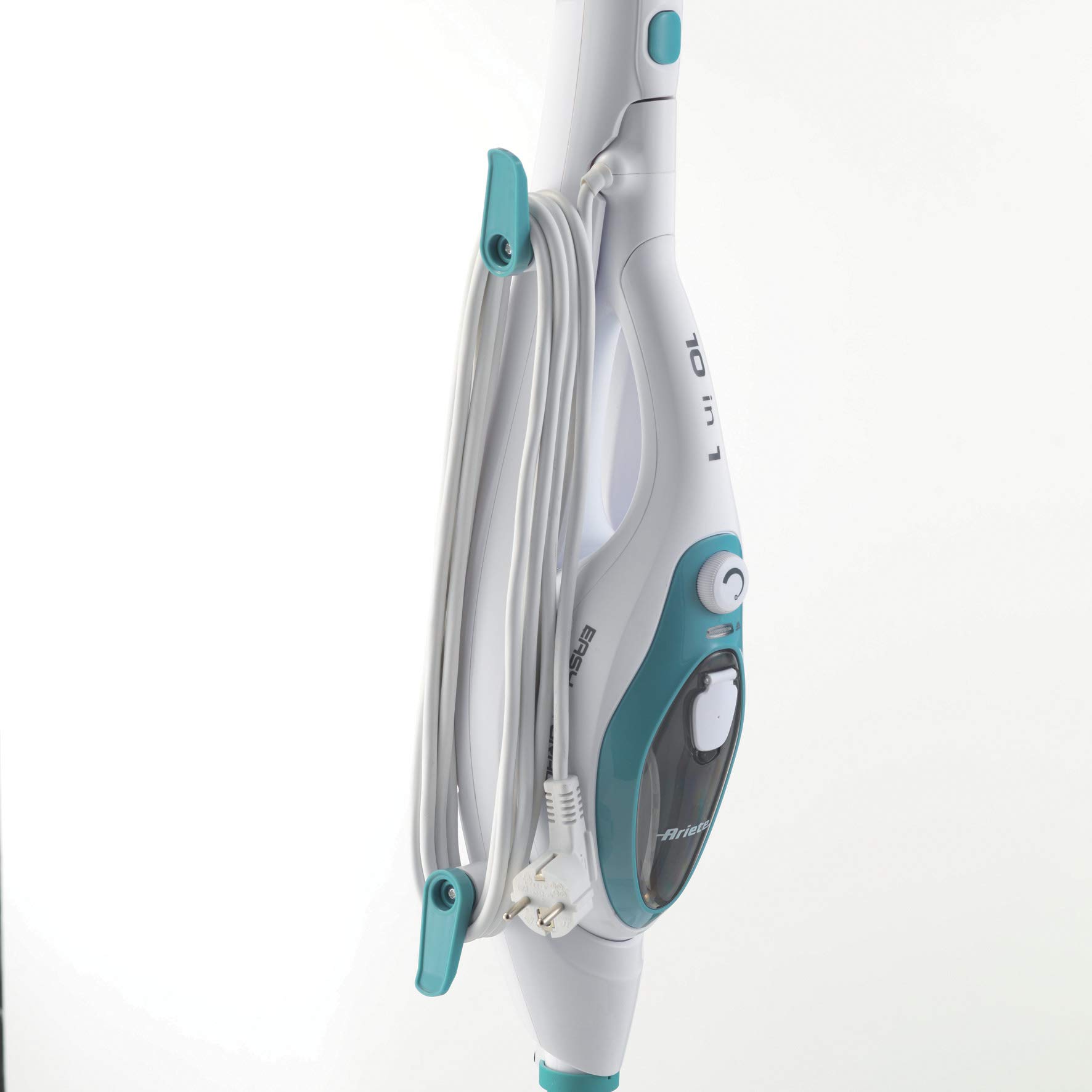 Ariete 4169 Steam Mop 10 en 1, Balai à Vapeur 10 in 1, Générateur de Vapeur, 18 minutes de autonomie, 1500 W, Blanc/Bleu