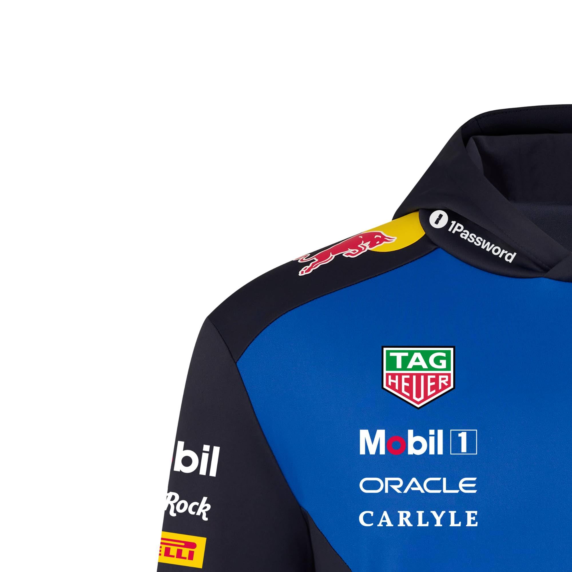 Red Bull ENERGY WEAR Oracle RB Racing Replica Hoodie Blau | Offizieller Formel 1 Fanartikel - 91% Polyester, 9% Elastan