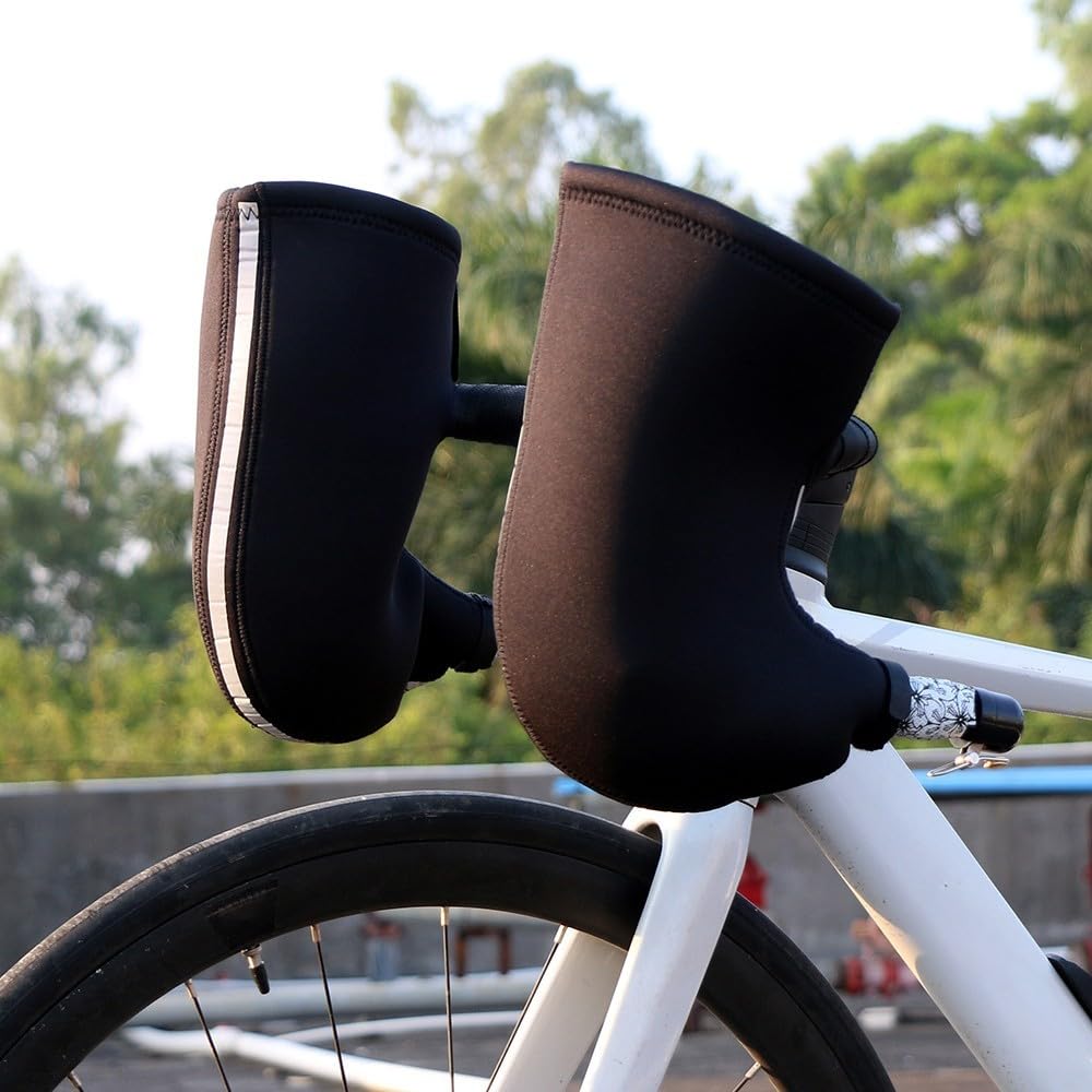 Honseadek Manoplas Bicicleta Invierno SBR Impermeables 31x26cm