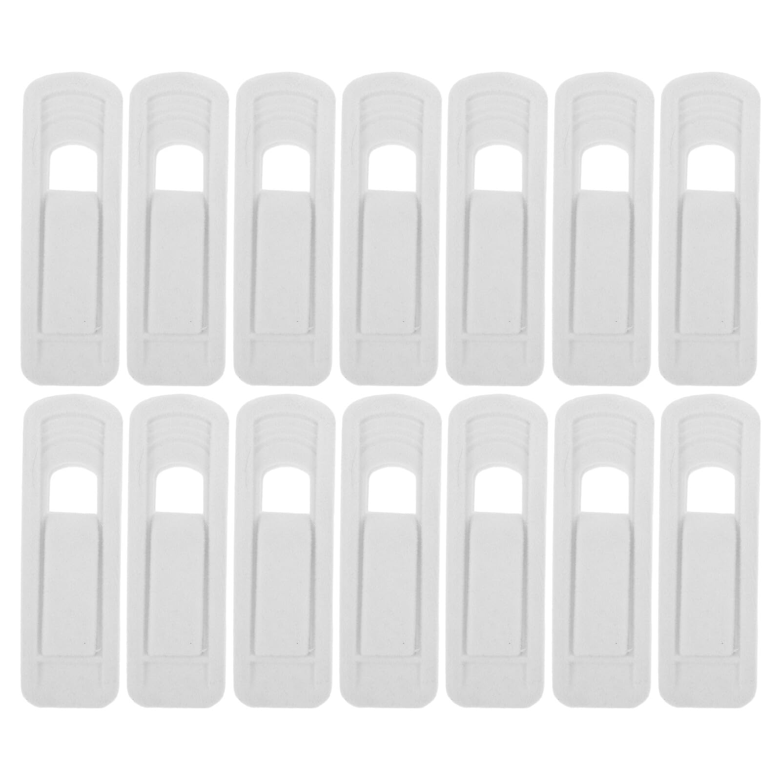 Toyvian Mollette in Plastica Antivento per Vestiti in Velluto Bianco Set da 50 Pezzi Clip Antiscivolo per Asciugatura in Casa Dormitorio e Viaggio