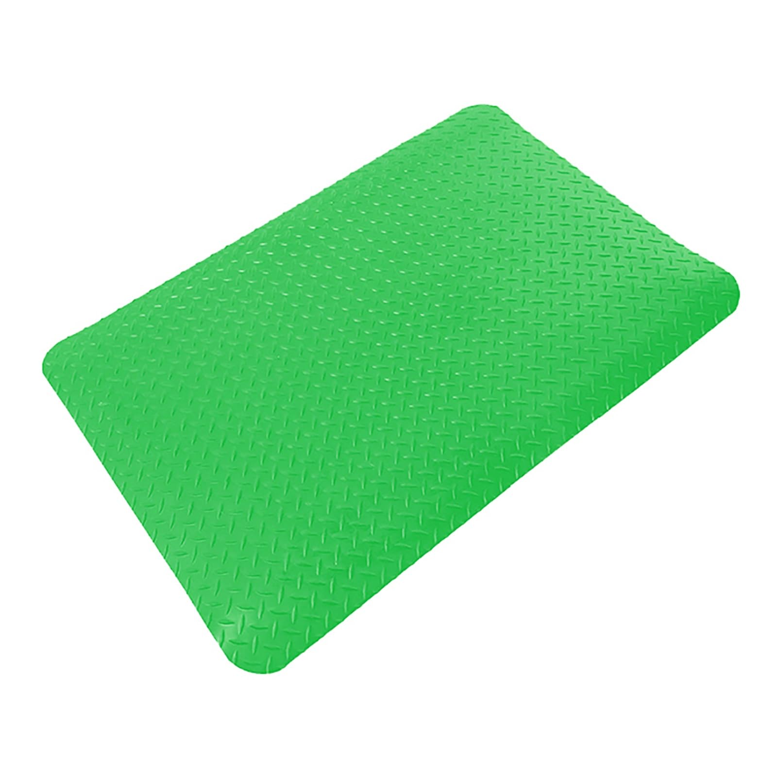 Tappeto Antifatiga Tappetini ergonomici larghi 60 cm per lavorare in piedi, tappetini di sicurezza conduttivi antiscivolo per alleviare il dolore alle gambe e alla schiena, tappetini(Green,60x130x2cm)