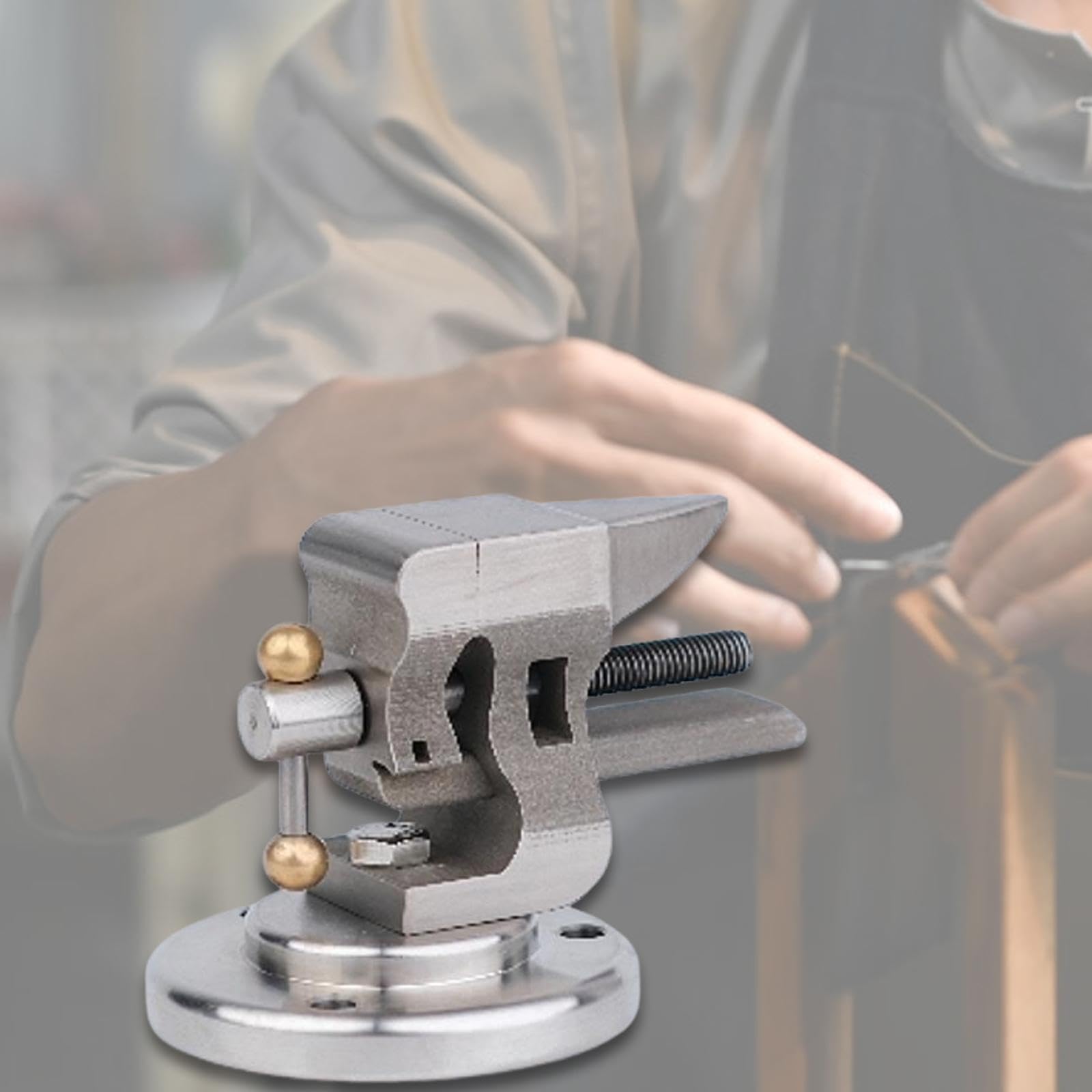 Qianly Mini Morsa Da Banco Leggera con Base per Lavori Fai Da Te, Utensili