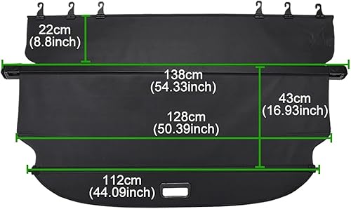 Miniatura 4 de Cortina retráctil para caja de carga compatible con Toyota RAV4 2014-2019