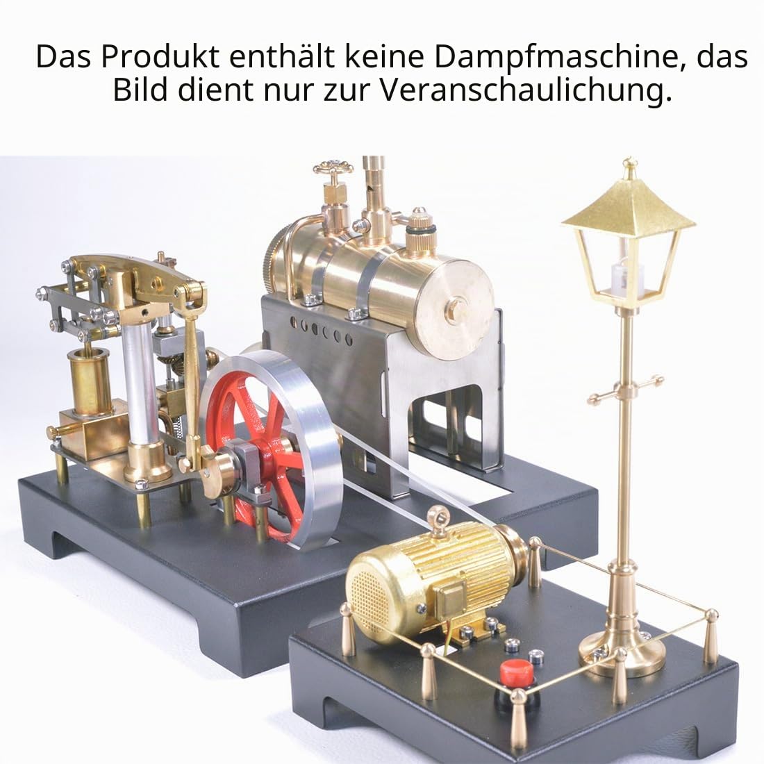Dampfgenerator Mini Retro Dampfmotor & Lampen Szenen - Experimentelles Lernspielzeug für Dampfmaschinen-Modellbau