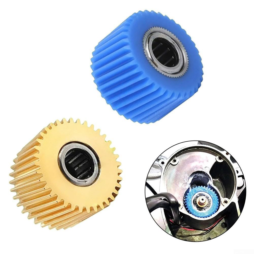 TSDZ2 - Kit di ricambio in nylon e ingranaggio in metallo per Tongsheng 36 V 48 V, kit motore per bici elettrica, compatibile con TSDZ2 (metallo oro)