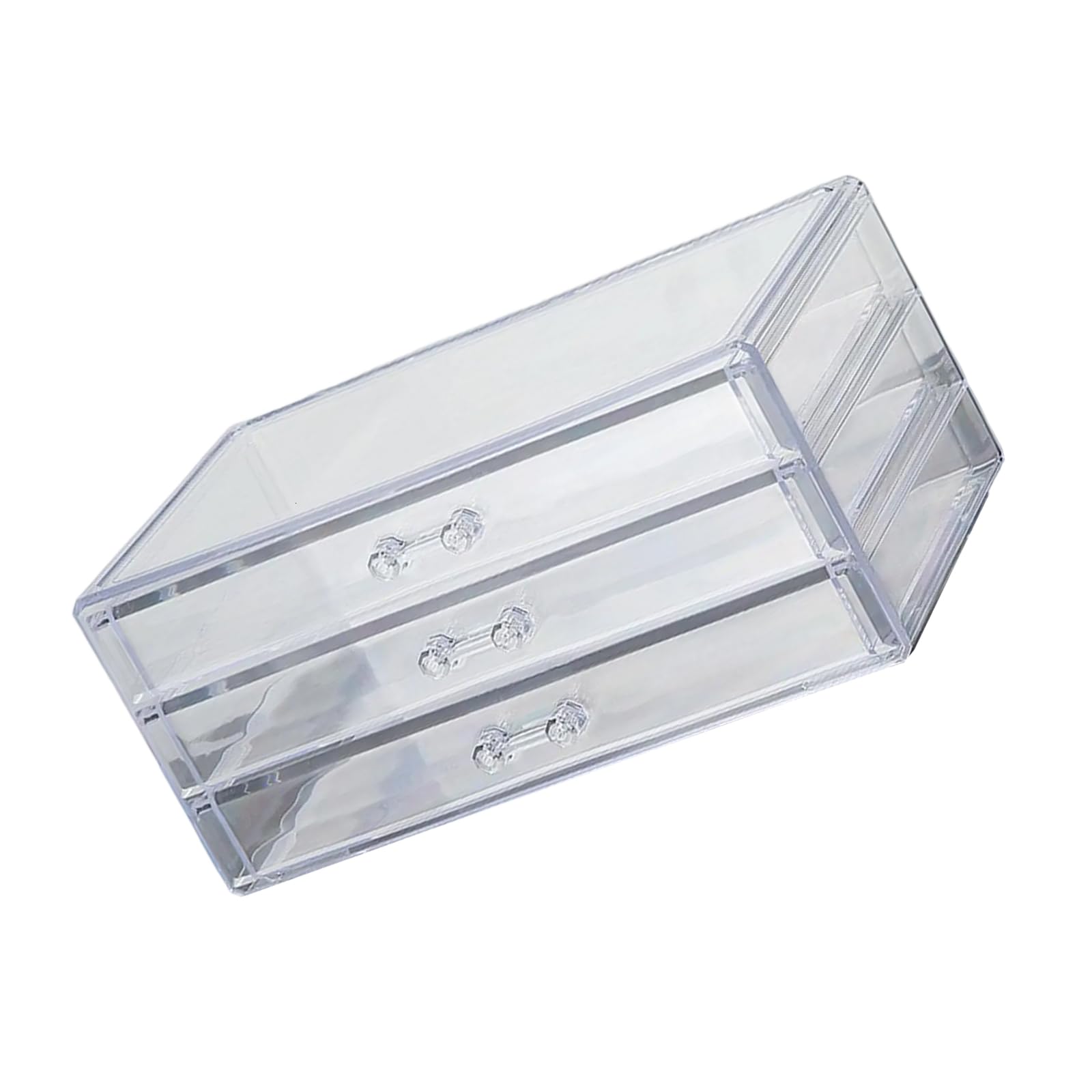 JTQYFI Acrylic Makeup and Jewelry Drawer Clear Acrylic Storage Box with Dustproof Drawers for Jewelry and Accessories Vanity Drawer Organizers