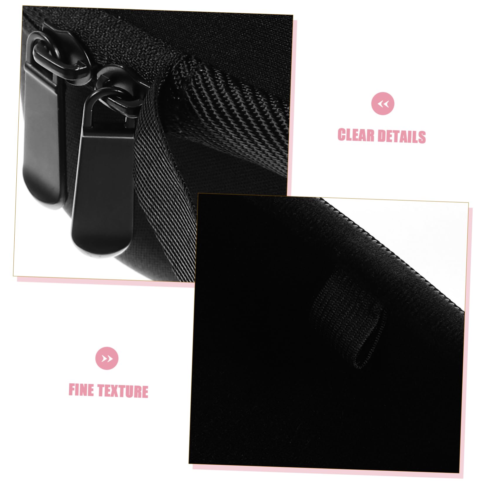 Angoily Eva Headphone Storage Bag Custodia Zipper Per Cuffie Protezione Compatta Per Accessori Digitali Per Viaggi e Attività All Aperto Nero