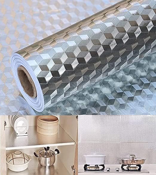 See full amazon price history chart for KBR® Self-Adhesive Kitchen Wallpaper, PVC 3D Wall Sticker Oil Proof & Waterproof, Kitchen Backsplash Silver Stickers Wallpaper for Hotel/Living Room/Bedroom & Café Walls (60cm x 200cm) - Pack of 2 KBR® Self-Adhesive Kitchen Wallpaper, PVC 3D Wall Sticker Oil Proof & Waterproof, Kitchen Backsplash Silver Stickers Wallpaper for Hotel/Living Room/Bedroom & Café Walls (60cm x 200cm) - Pack of 2 (B0CPLSGMB9) Amazon Price History, Amazon Price Tracker