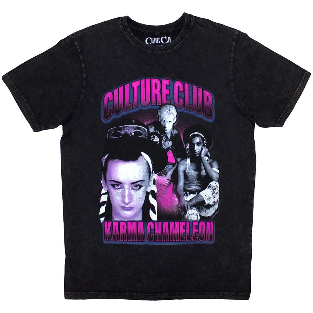 Boy George & Culture Club Karma Chameleon Official Tee T-Shirt Mens Unisex (Medium) Black