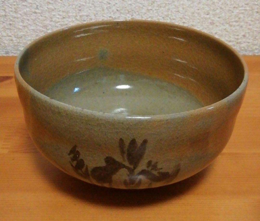 Amazon.co.jp: 黒井一楽作 虫明焼 茶碗 共箱 共布 略歴付 茶道具 