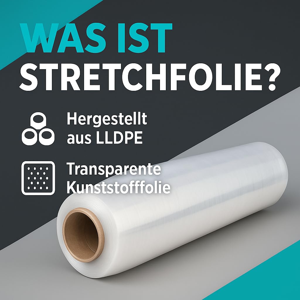 GiDeli Stretchfolie Transparent Strechfolienrolle - 10x Wickelfolie - Handstretchfolie 450m / 50cm Verpackungsmaterial - Verpackungsfolie auf Rollen - Folie Für Möbel - Folien Für Umzug - Umzugsfolie