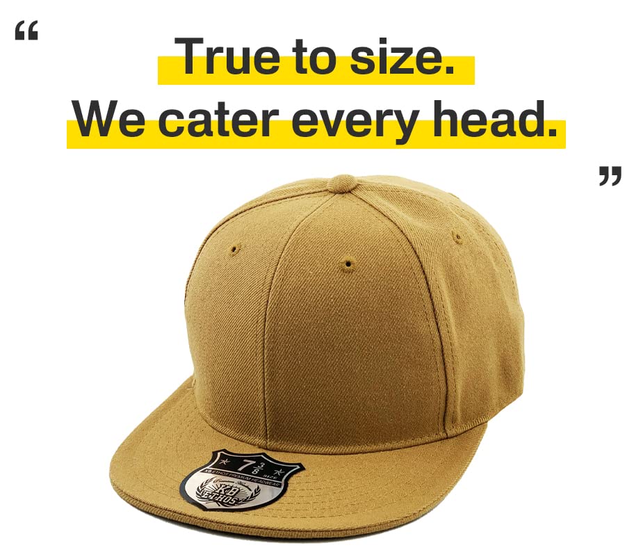 Image of KBETHOS Original 6 Panel Flat Brim True-Fit Fitted Cap