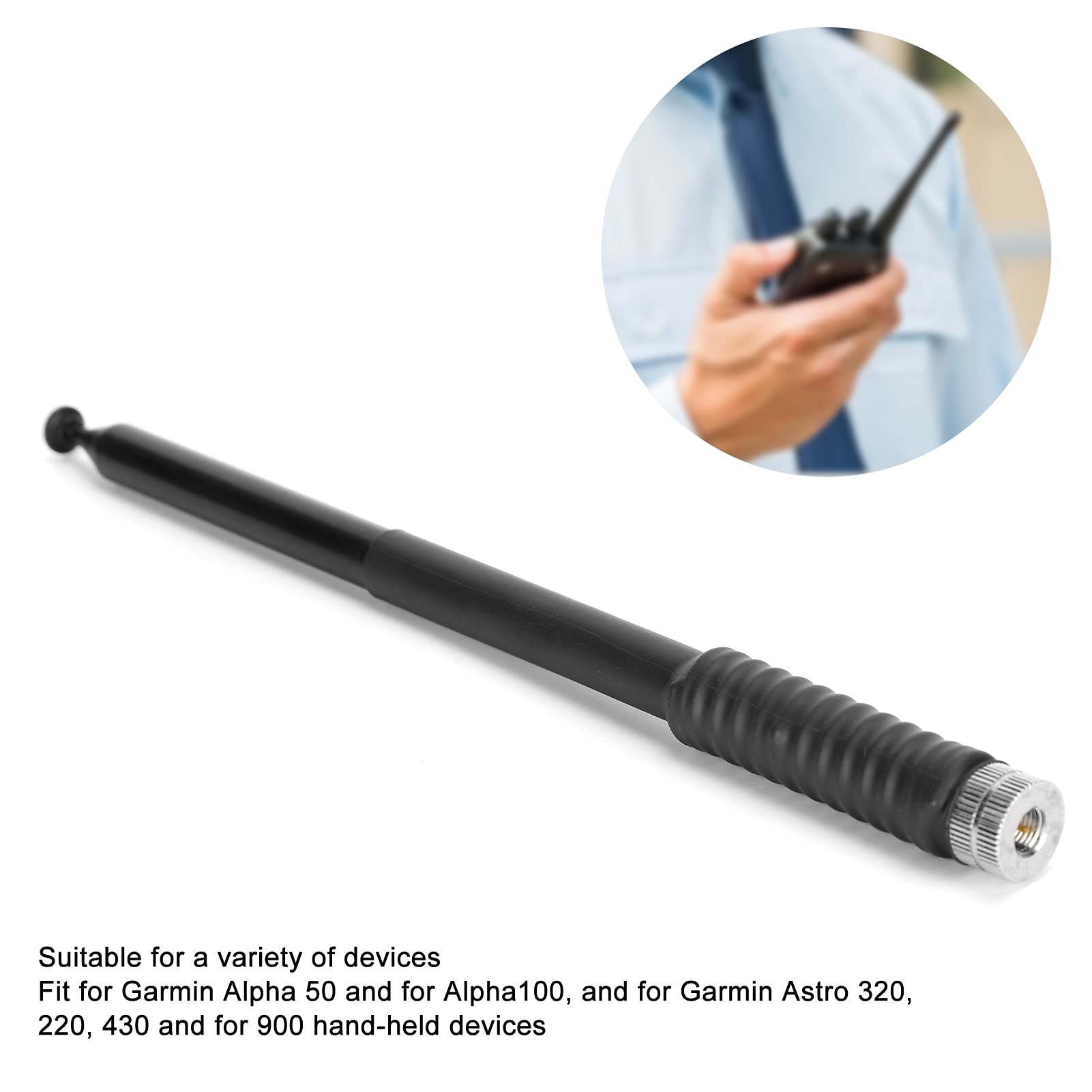 VGEBY Antenna telescopica, 127 cm, ad alto guadagno, segnale stabile, pieghevole, antenna telescopica con connettore SMA per GPS portatile Garmin Astro320 430 900 Alpha 50 100, VGEBYIDGHBNAQ0W