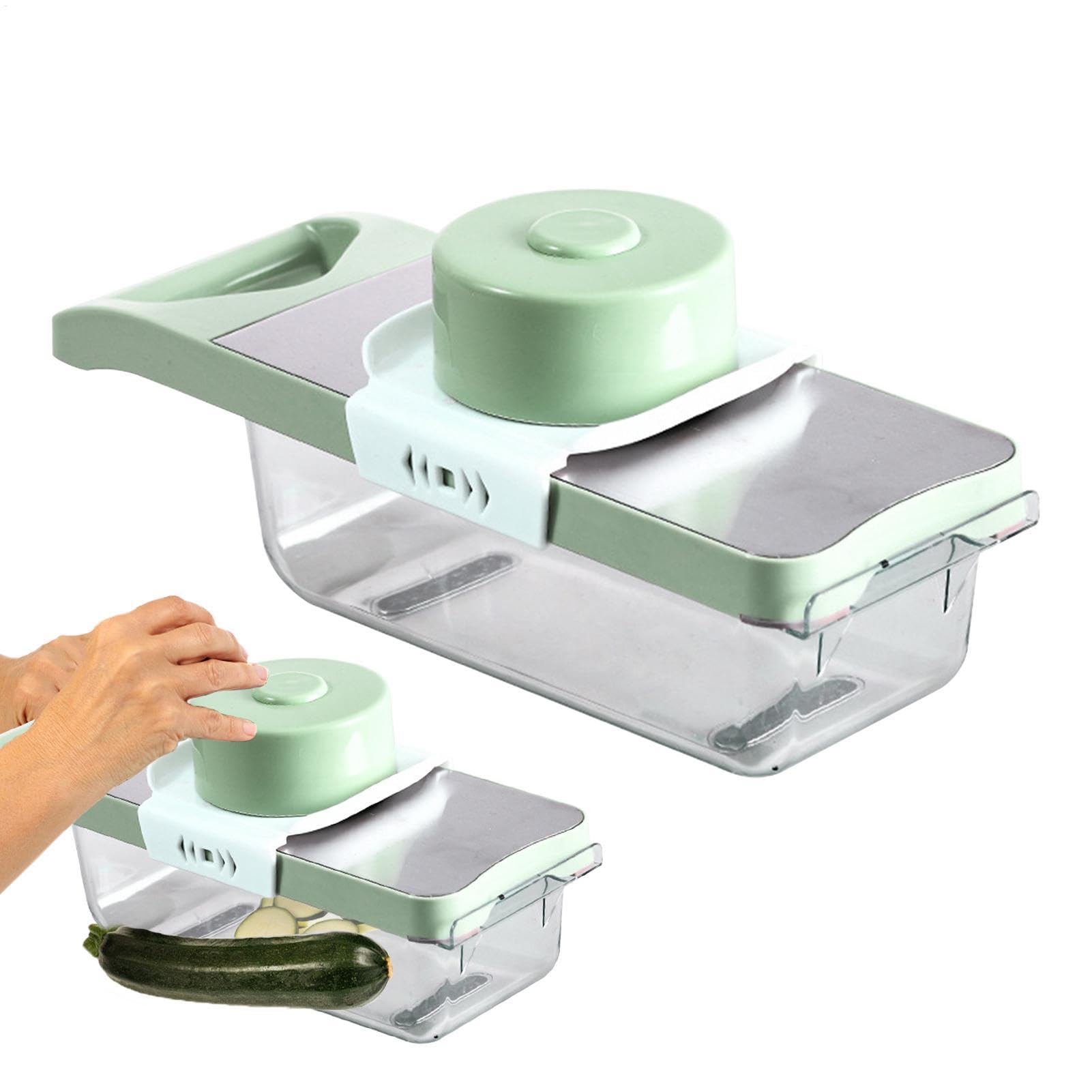 Slicer de légumes manuel Teksome multifonctionnel avec accessoires de découpe interchangeables