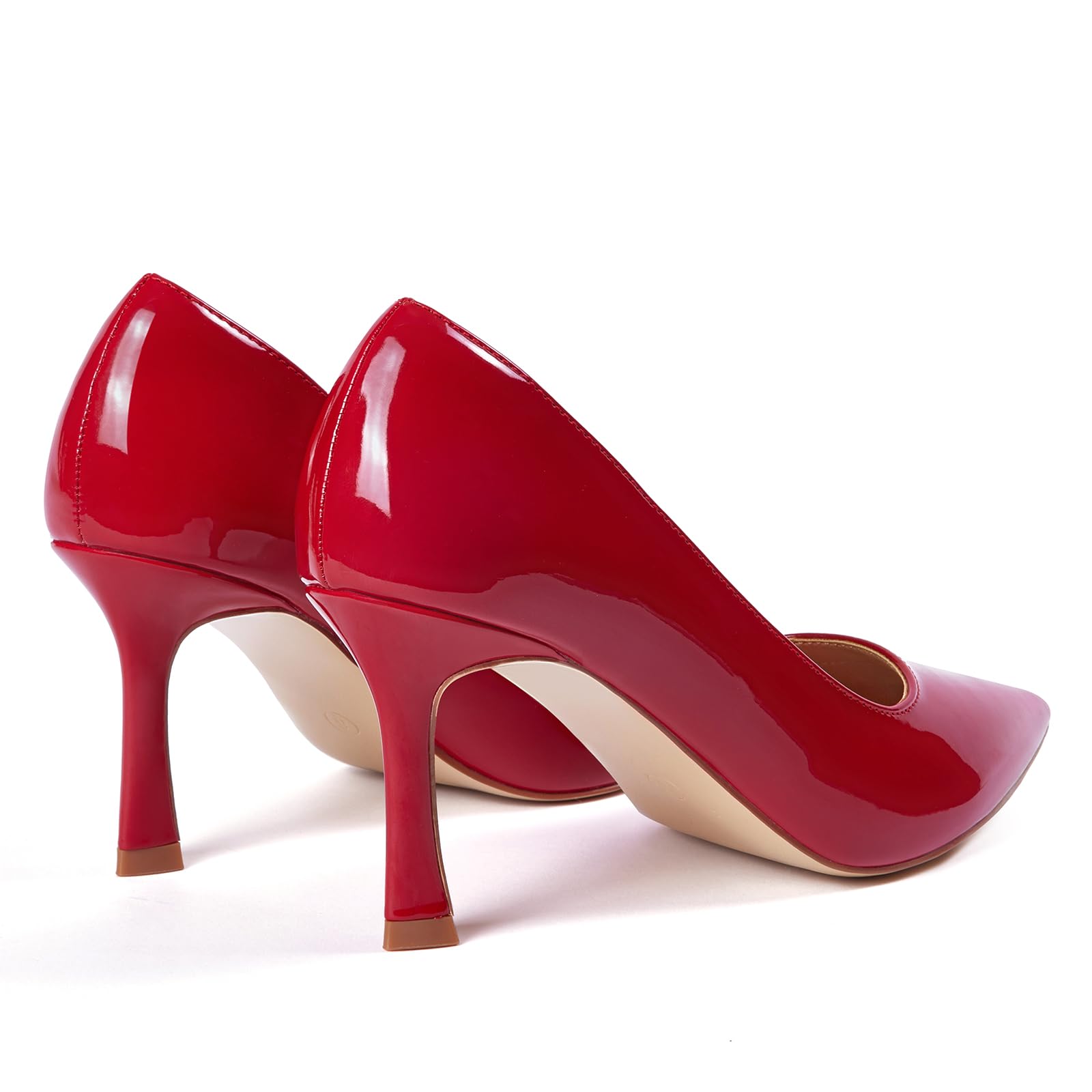 Zhabtuc Décolleté da Donna Scarpe con Tacco Alto Sexy Punta Chiusa Stiletto 10 cm Décolleté Classiche per Feste, Promozioni, Matrimoni, 36-42 EU