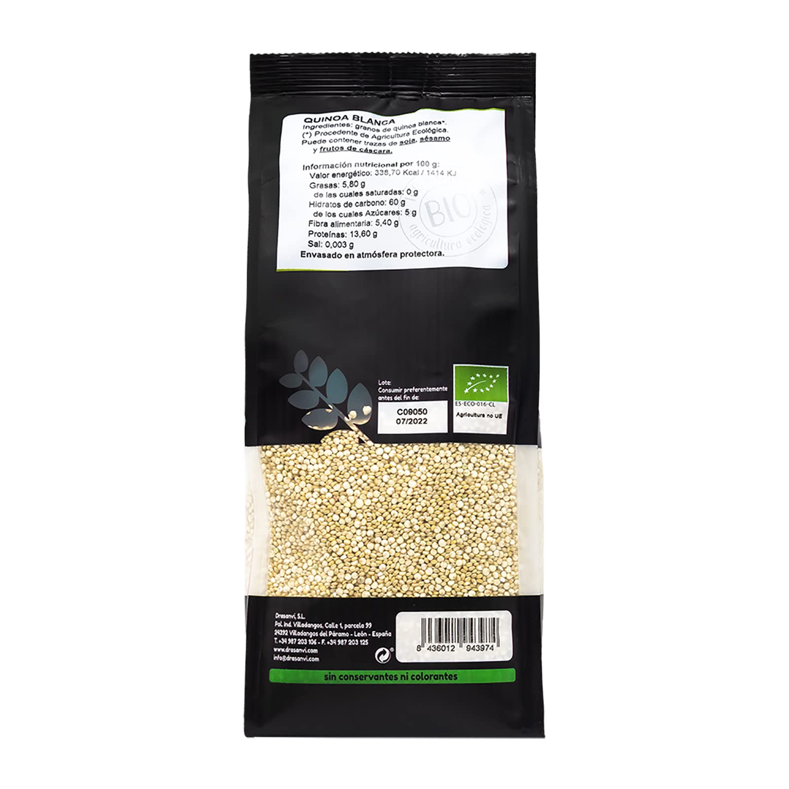 QUINOA BLANCA BIO 400G ECOSANA