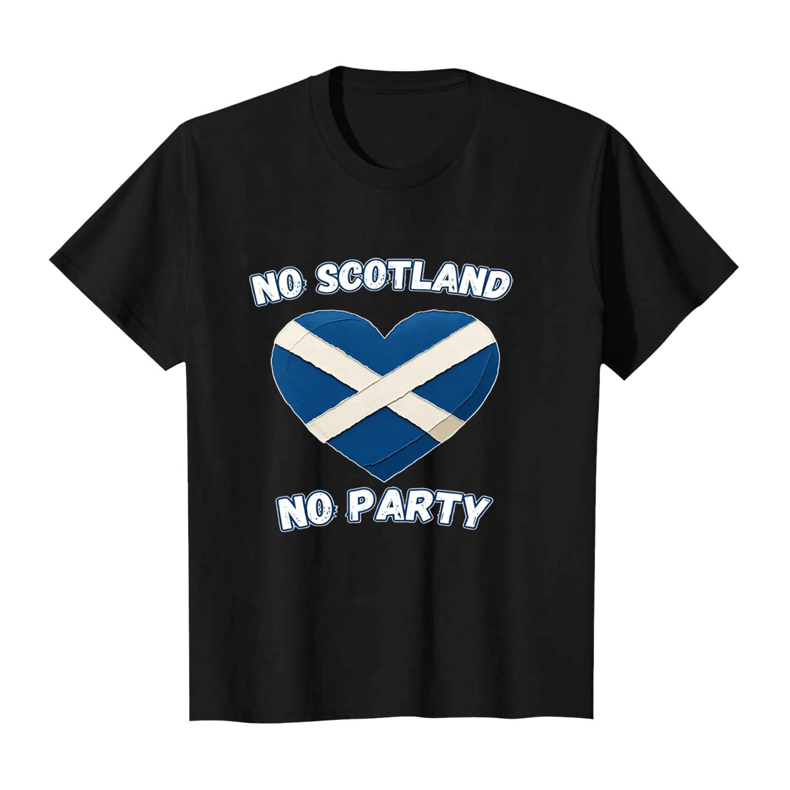Scotland Football T Shirt Unisex Scottish Flag Short Sleeve Crew Neck Funny – Men Women Football Fans (C-Black, XL) — image 1