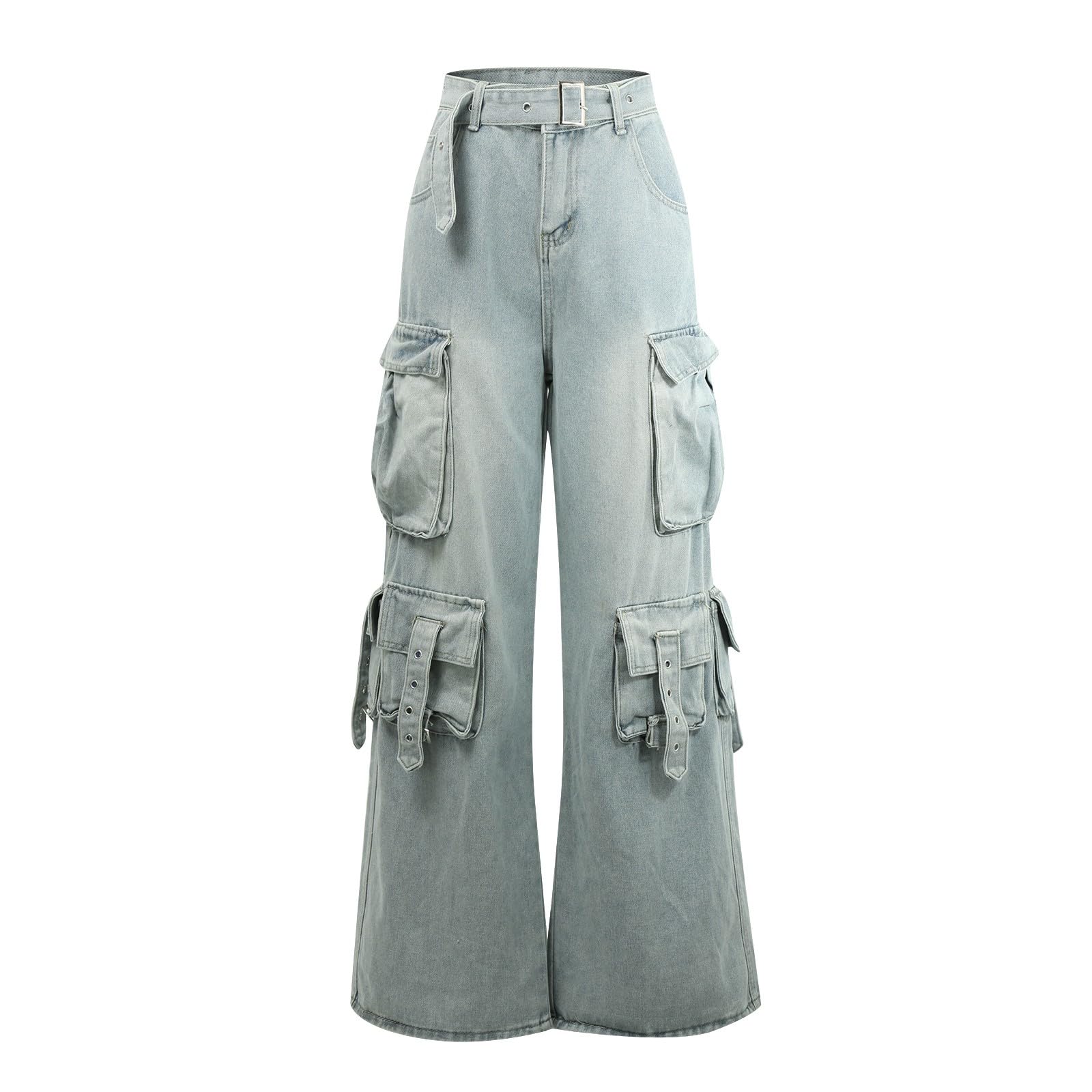 Jeans Mujer Pantalones Vaqueros Pantalón Rectos Tejanos Invierno Casual Elasticos Ropa Tallas Grandes Ligero Primavera Vaquero Baggy Ancho Pantalon