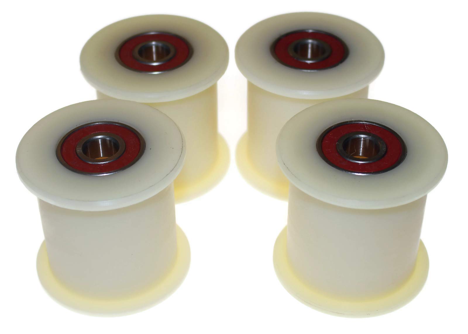 Sachet de 4 cales de courroie en nylon 60 mm diamètre 50 mm rainure 12 mm roulement usiné avec précision dans l'UE (60-50-12)