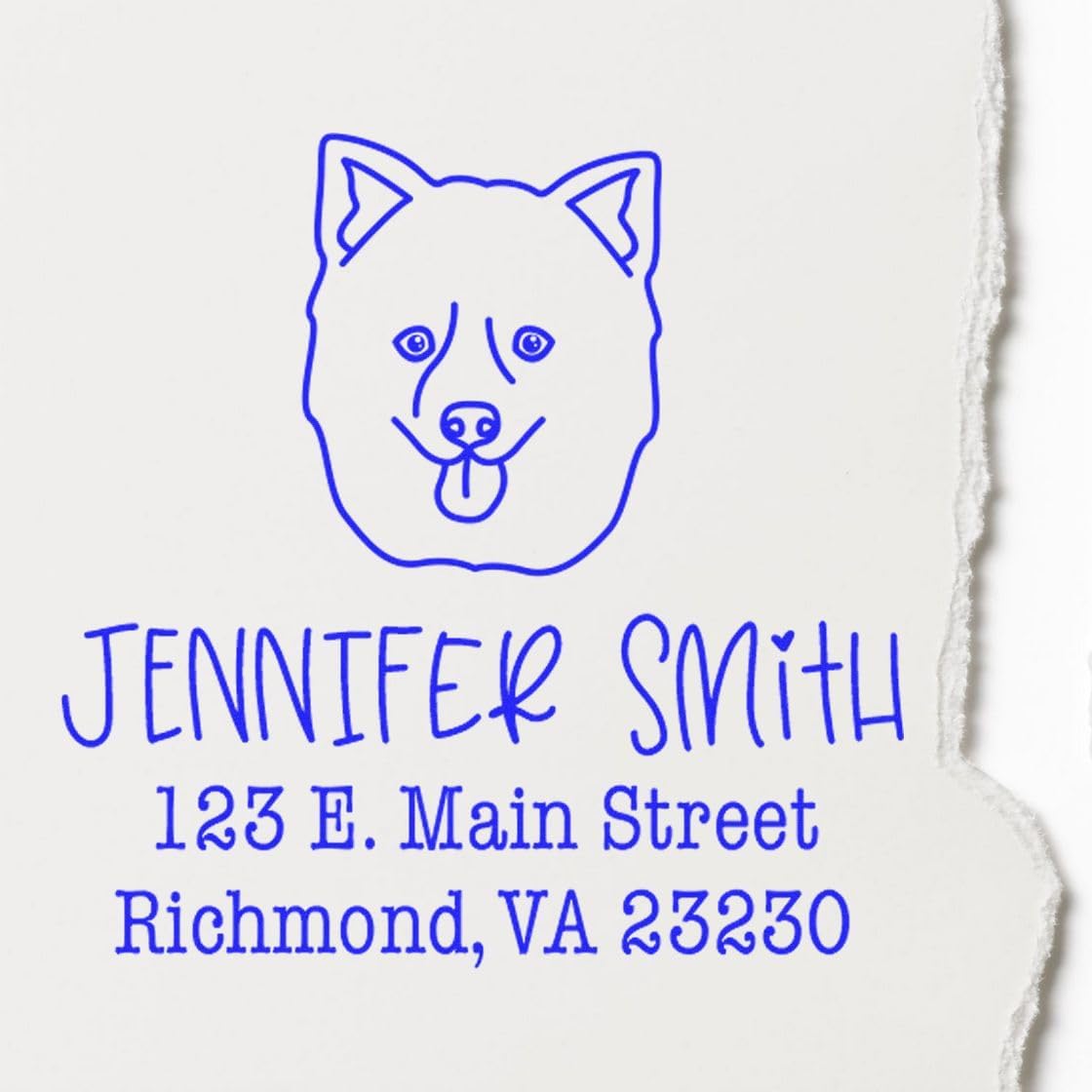 Pomsky PSI Custom Address Stamp for Business Invoices & Personal Use | Self-Inking Square Mailing Address Stamp Personalizable | Professional Return Labels & Documents | 1-5/8 Size