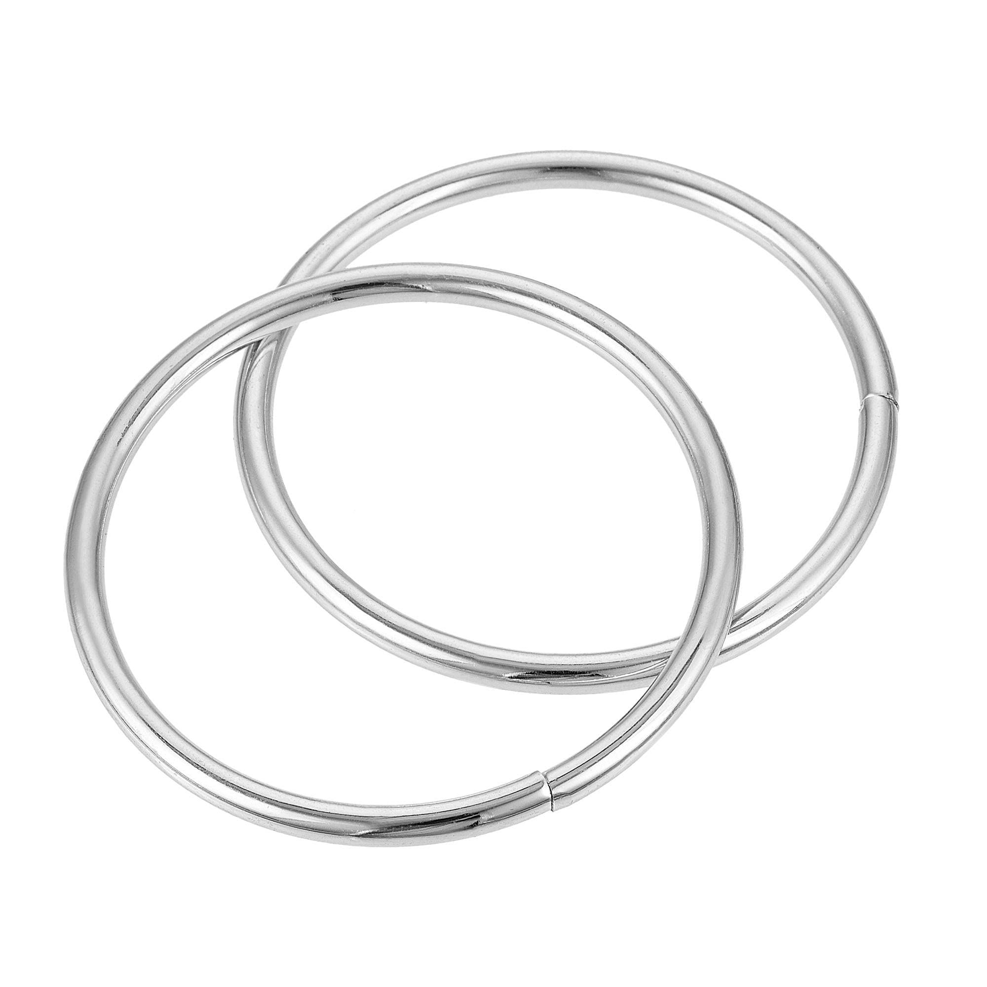 uxcell Metal O Rings Non-Welded for Straps Bags Belts DIY Hardware Accessories