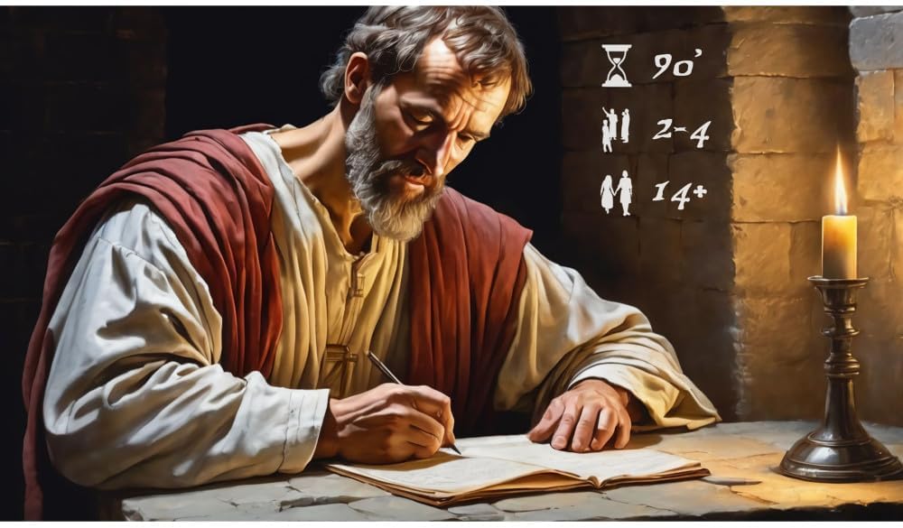 The Acts: Letters from Rome - Expansion, Christian Themed Family Board Game, Set Collection, Ages 14+, 2-4 Players, 120 Min