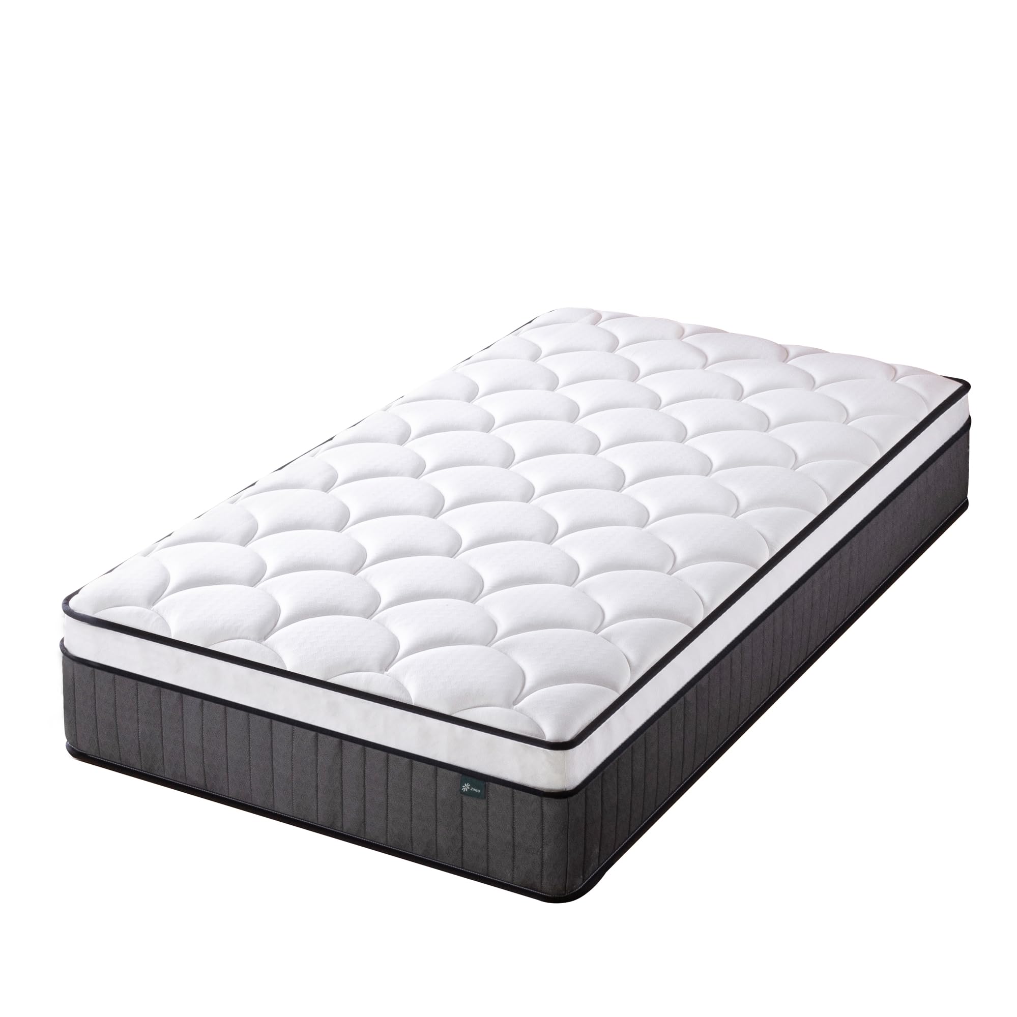 Zinus Materasso Singolo 80x190 cm - Hybrid - Altezza 25 cm - Tight Top - Materasso Memory Foam e Molle Insacchettate - Certificato OEKO-TEX - Comfort Ergonomico