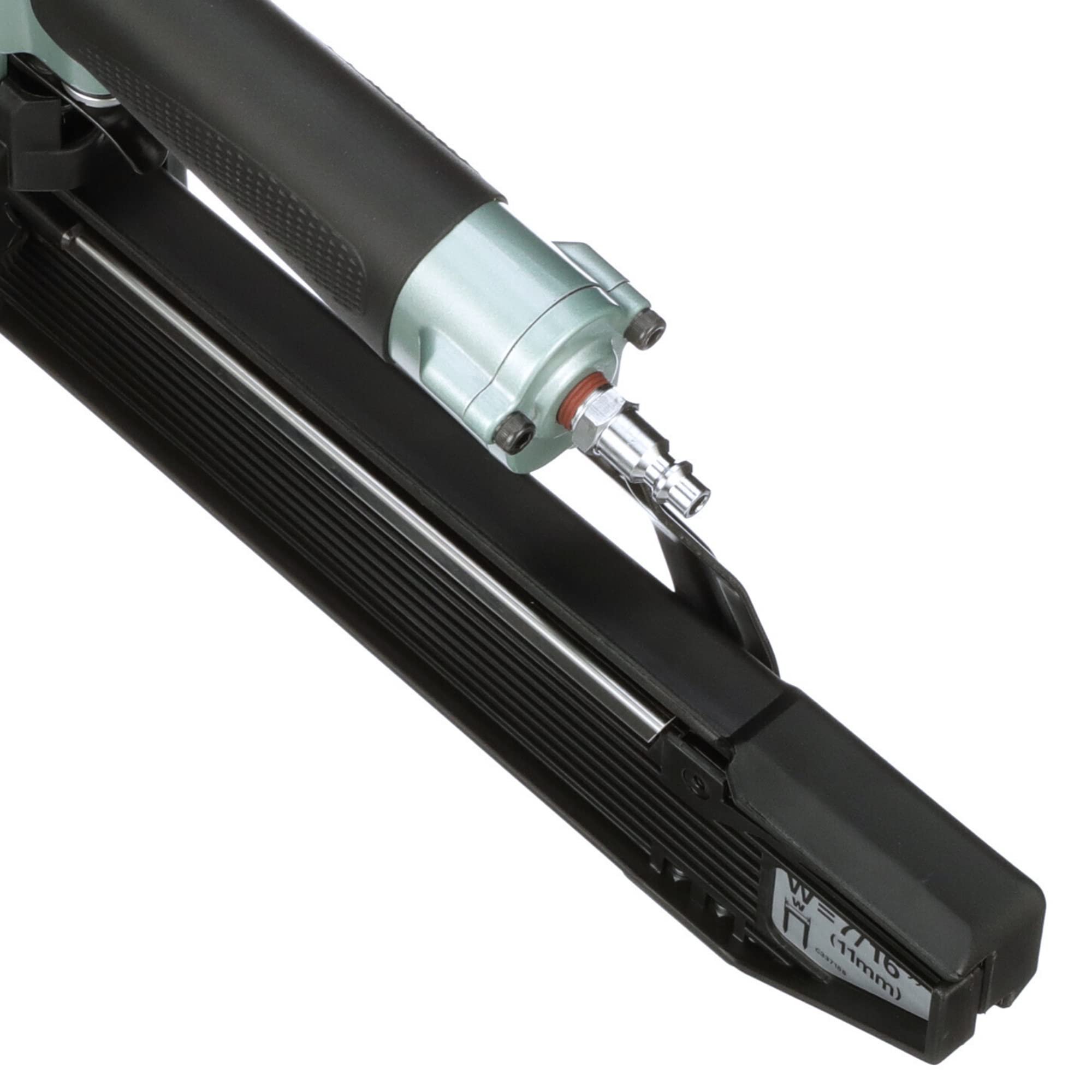 Metabo HPT N5008AC2 Agrafeuse à couronne standard de 7/16", cloueuse pneumatique Pro-Preferred, outil de construction pour terrasse de toit et installation de sous-sol, agrafeuse électrique de calibre