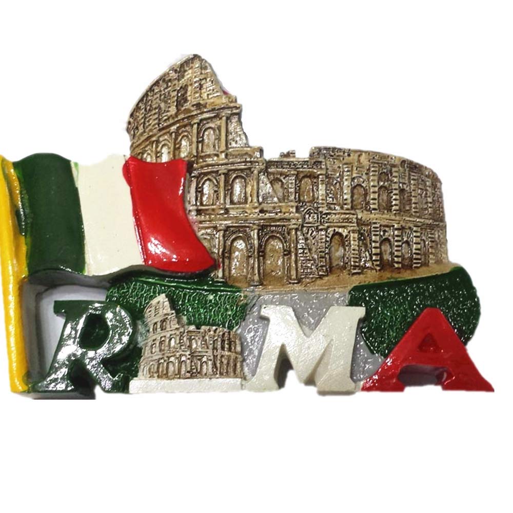 Magnete Frigorifero 3D Roma Italia - Souvenir Viaggio Colosseo In Resina, Decorazione Casa E Cucina, Regalo Originale - 4